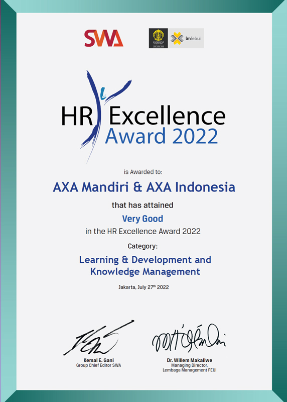 HR Excellence Award 2022 - Category Learning & Development and Knowledge Management - SWA
