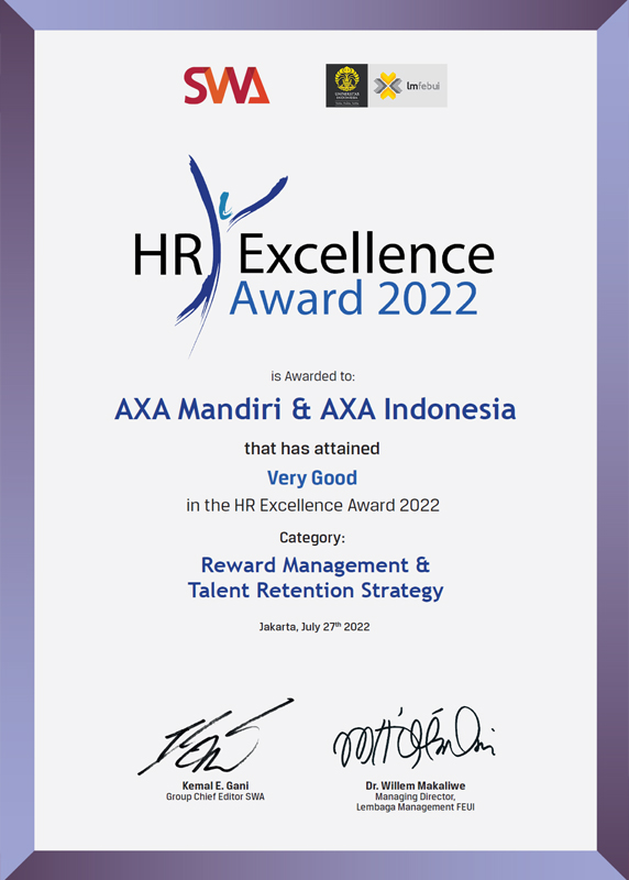 HR Excellence Award 2022 - Category Reward Management Talenet Retention Strategy - SWA