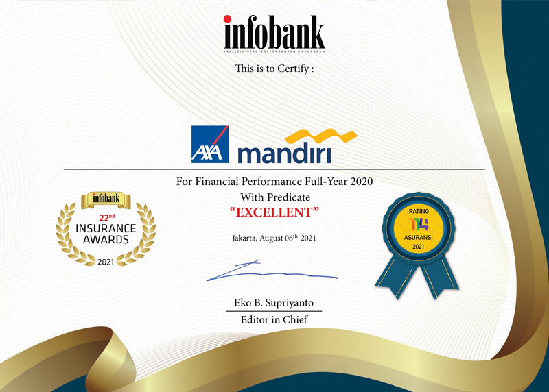 Infobank Insurance Awards 2021 - Financial Performance Full-Year 2020 Excellent Predicate - Infobank