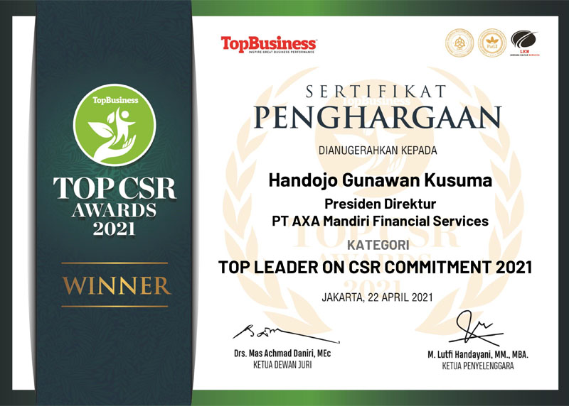TOP CSR 2021 - Top Leader on CSR Commitment 2021 - TopBusiness