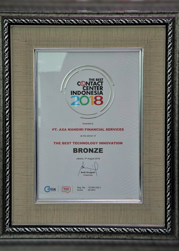 The Best Contact Center Indonesia 2018 - The Best Technology Innovation -  APCCAL