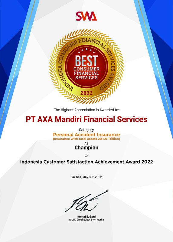 Best Consumer Financial Services Awards 2022 - Personal Accident Insurance - SWA