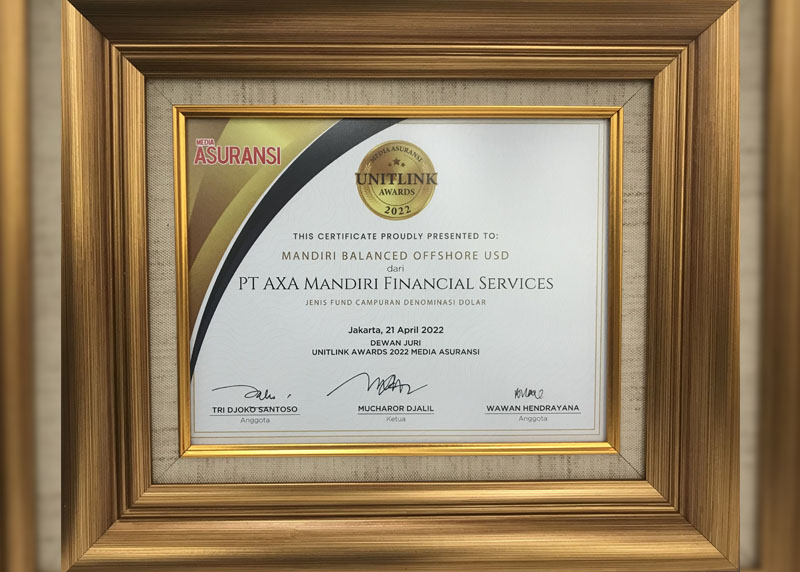 Unitlink Awards 2022 - Mandiri Balanced Offshore US$ - Media Asuransi