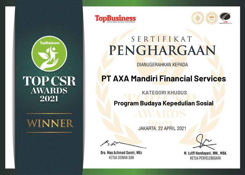 TOP CSR 2021 - Program Budaya Kepedulian Sosial - TopBusiness
