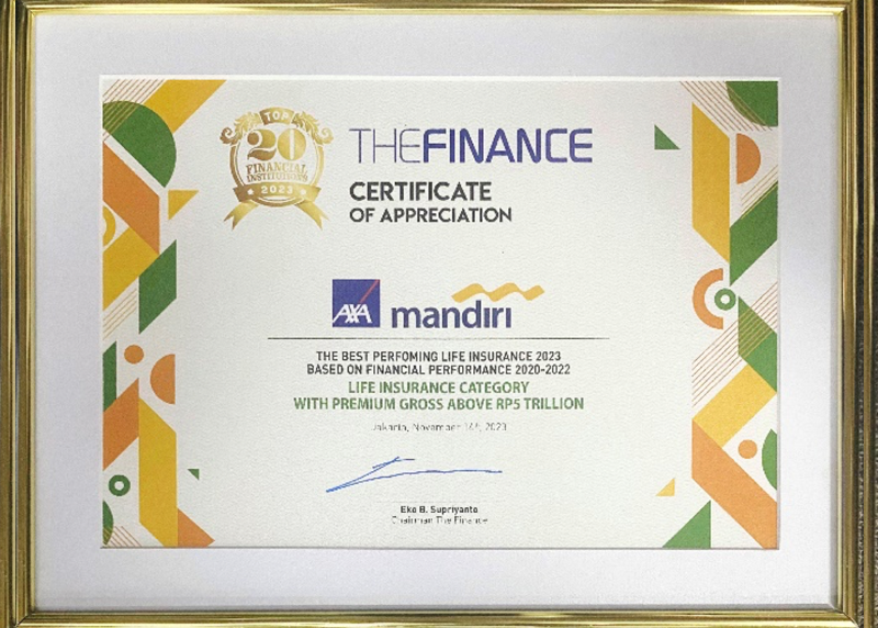 Top 20 Financial Institutions - Life Insurance Category with Premium Gross Above Rp5 Trillion
