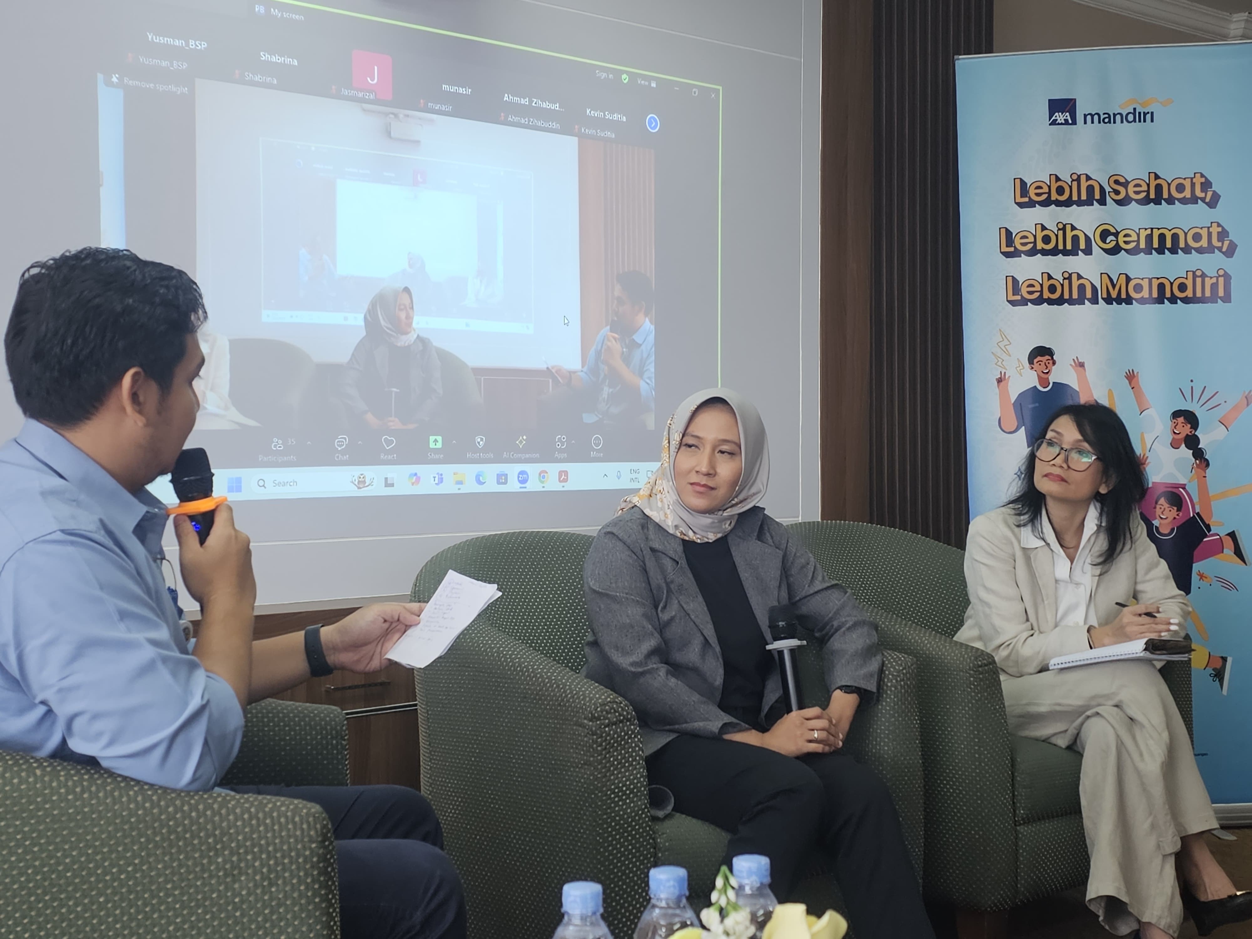 AXA Mandiri Berbagi Pengetahuan Tentang Kesehatan dan Keuangan di PT Bumi Siak Pusako, Pekanbaru, Riau - 1